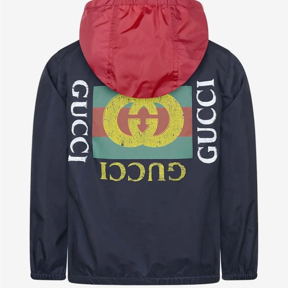 Gucci Kids Navy and Red Jacket
